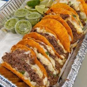 Cheesy Birria Beef Taco