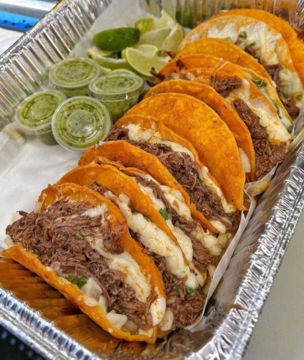 Cheesy Birria Beef Taco