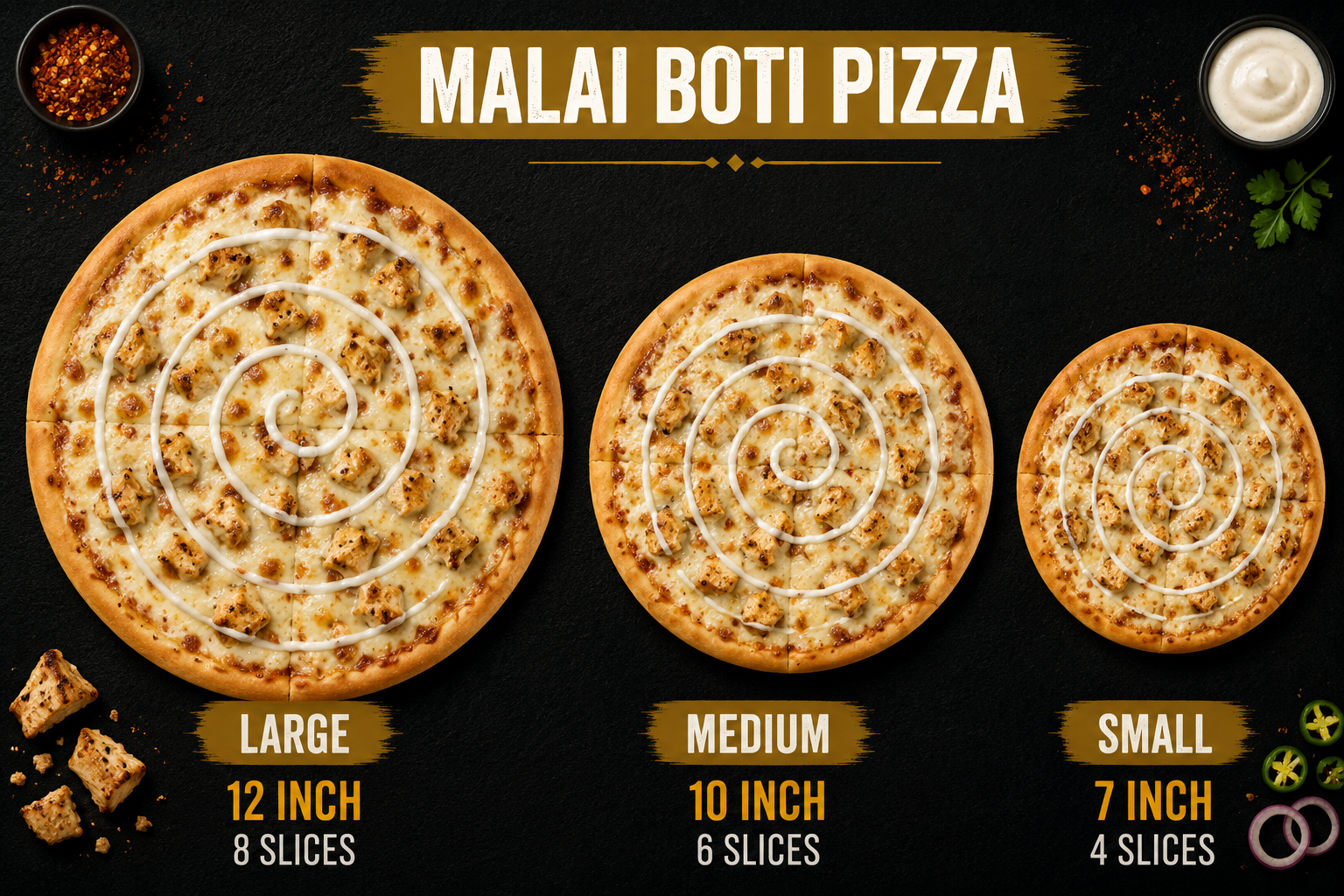 Malai Boti Pizza - Image 2